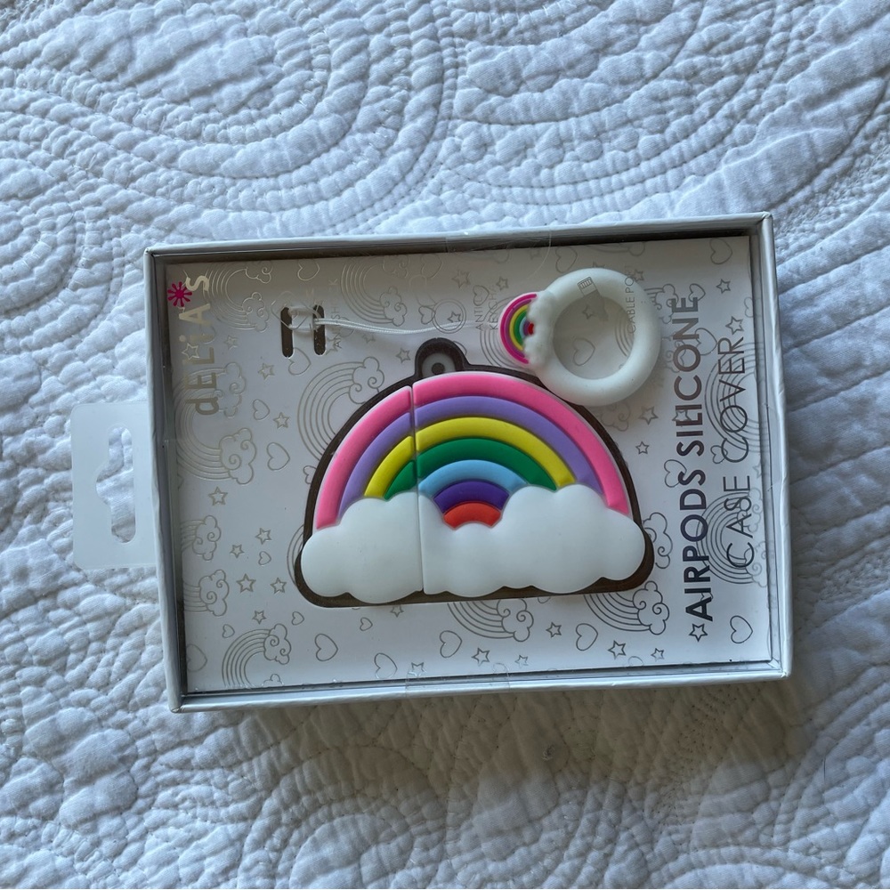 dELia*S Silicone Rainbow AirPods Case Cover